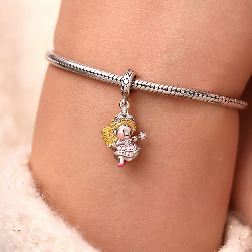 Gnoce Wicked Glinda Pave Diamond Pendant Dangle Charm_7