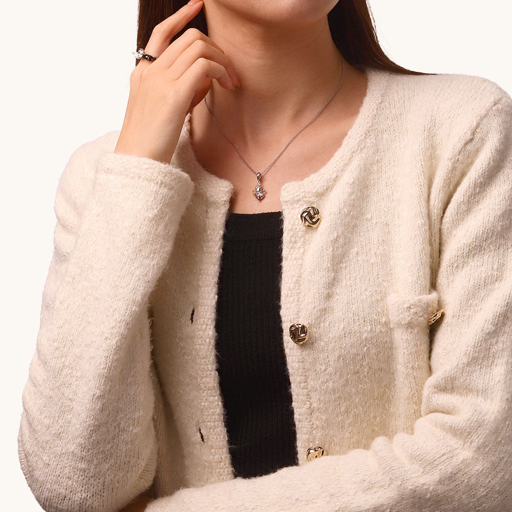 Gnoce Wicked Glinda Pave Diamond Pendant Dangle Charm_6