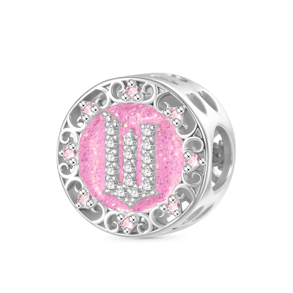 Gnoce Wicked Pink Logo Heart Birthstone Charm_1
