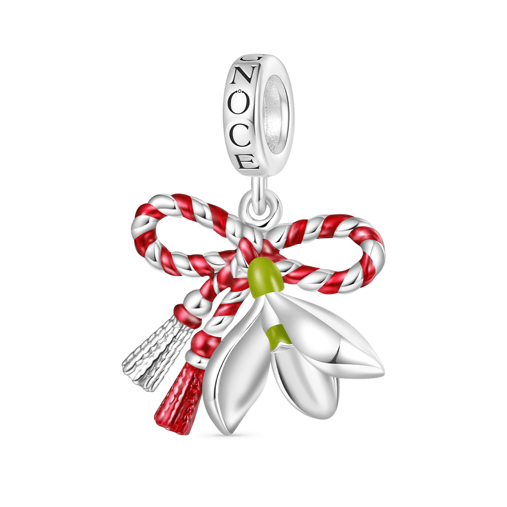 Gnoce March Martisor Flower Lucky Pendant Dangle Charm_1