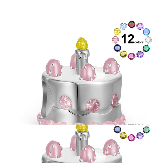 Gnoce Engravable Birthday Cake Candle Wishing Charm_1