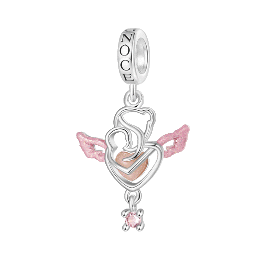 Gnoce Mother's Day Angel Glow-in-the-Dark Love Pendant Dangle Charm_1