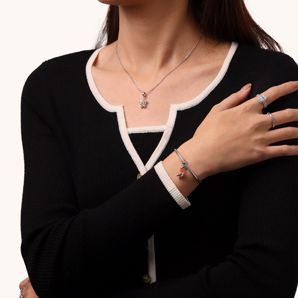 Gnoce Bubble-eye Goldfish Pendant Dangle Charm_4