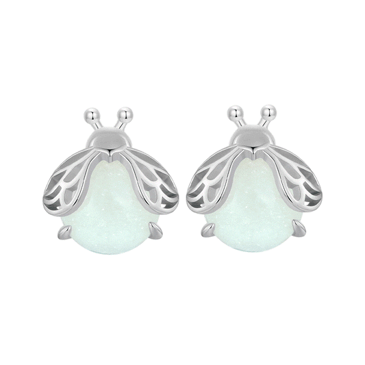 Gnoce Glow-in-the-Dark Sparkling Firefly Stud Earrings_1