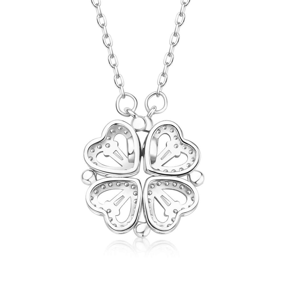 Gnoce Silver Fourleaf Clover Necklace_2