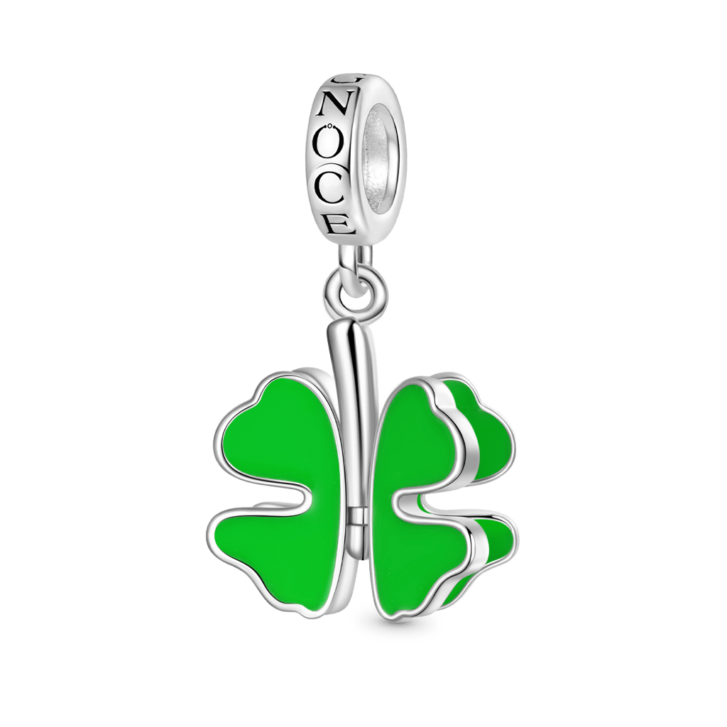 Gnoce Four-leaf Clover Swaying Leafs Pendant Dangle Charm_2