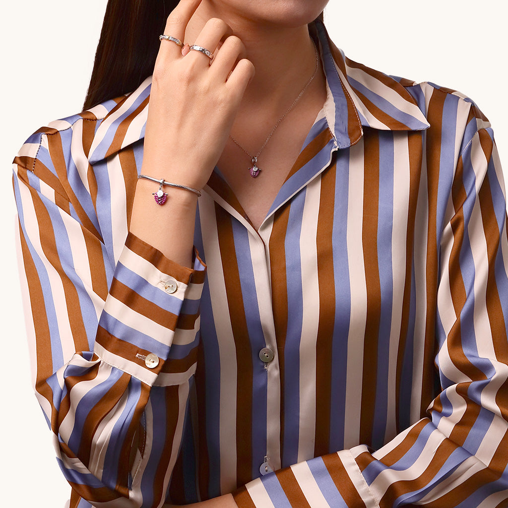 Gnoce Personalized Initial Letter Knitted Sweater Pendant Dangle Charm_3