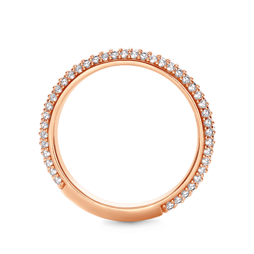 Gnoce White Topaz Petit Signature Pavé Band Ring_3