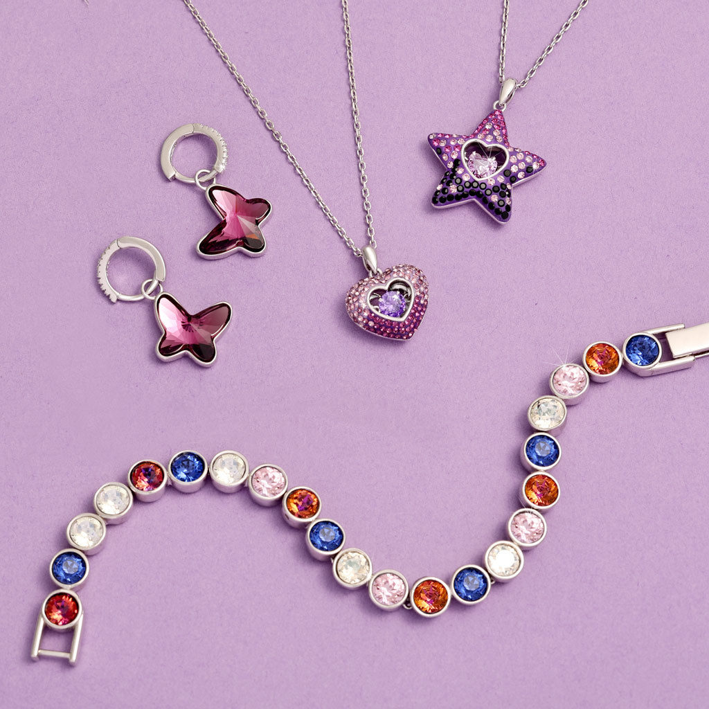 Gnoce Dancing Heart Amethyst Star Necklace_5