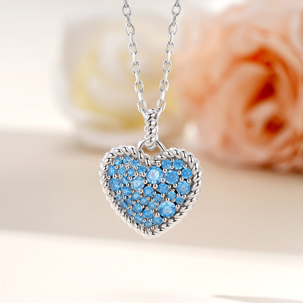 Gnoce Love Heart Twisted Rope Necklace_5