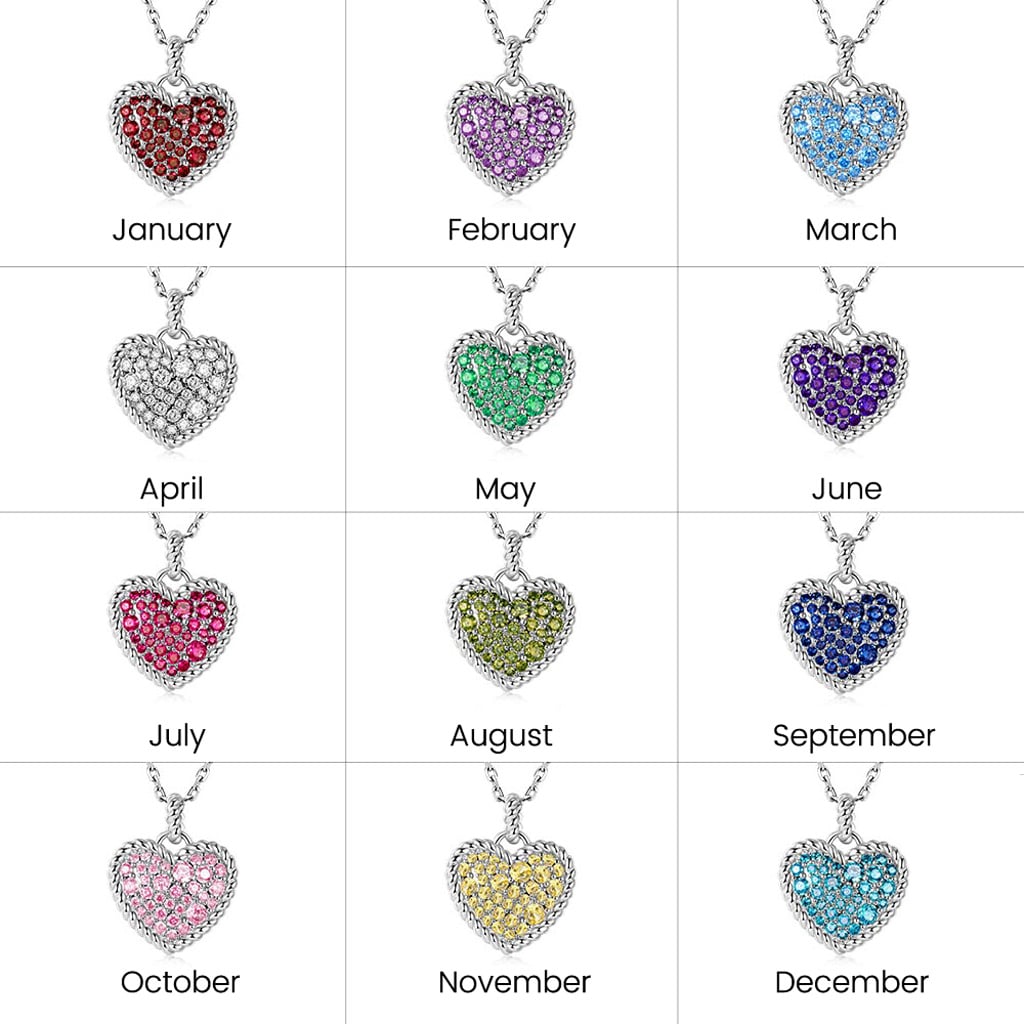 Gnoce Love Heart Twisted Rope Necklace_3