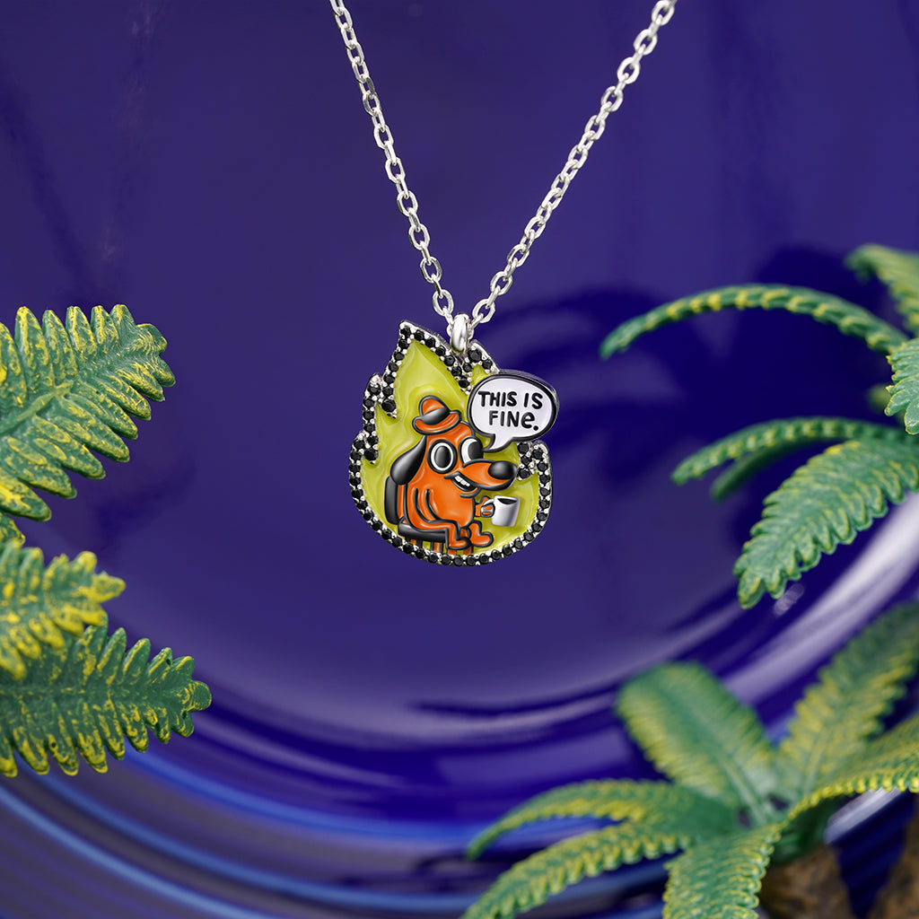 Gnoce This Is Fine Necklace - Flame_3