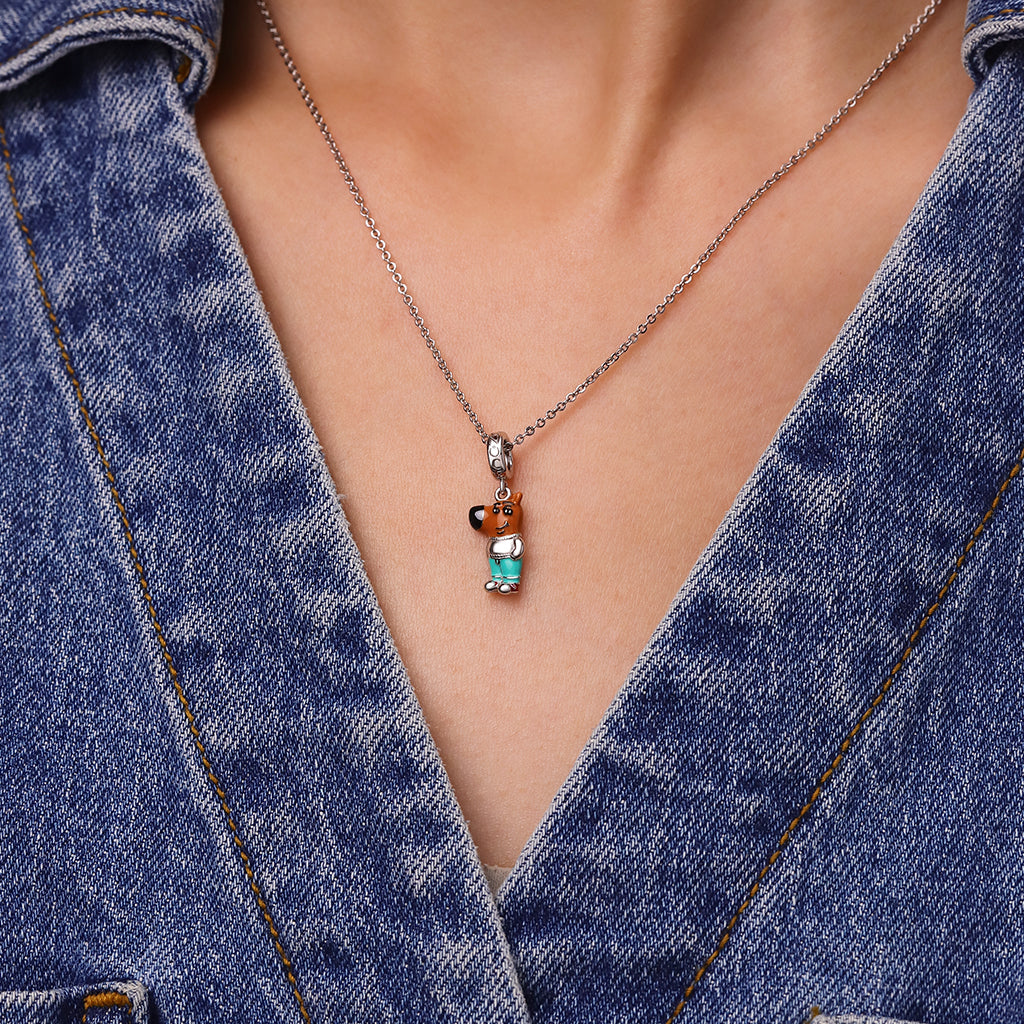 Gnoce Lowkey Chill Guy Solo Pendant Dangle Charm_5