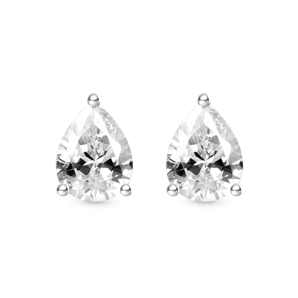 Gnoce Pear Cut Twisted Rope Studs Earrings_2