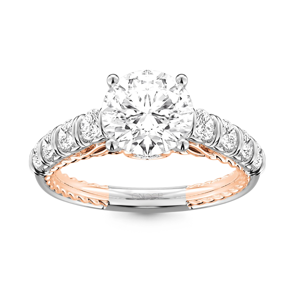 Gnoce Cable Pave Hola Engagement Ring_1