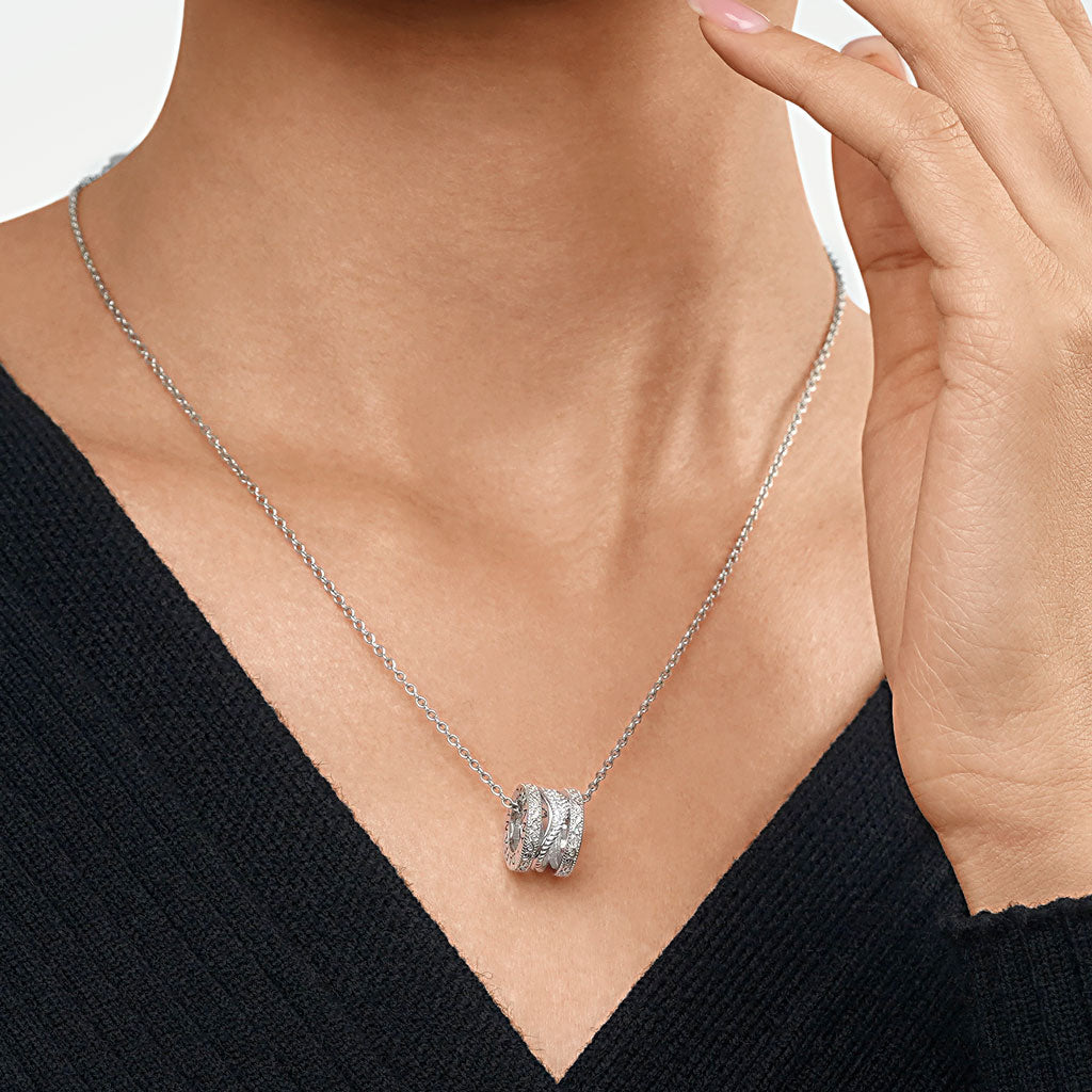 Gnoce Angel Wing Drum Pendant Necklace_5