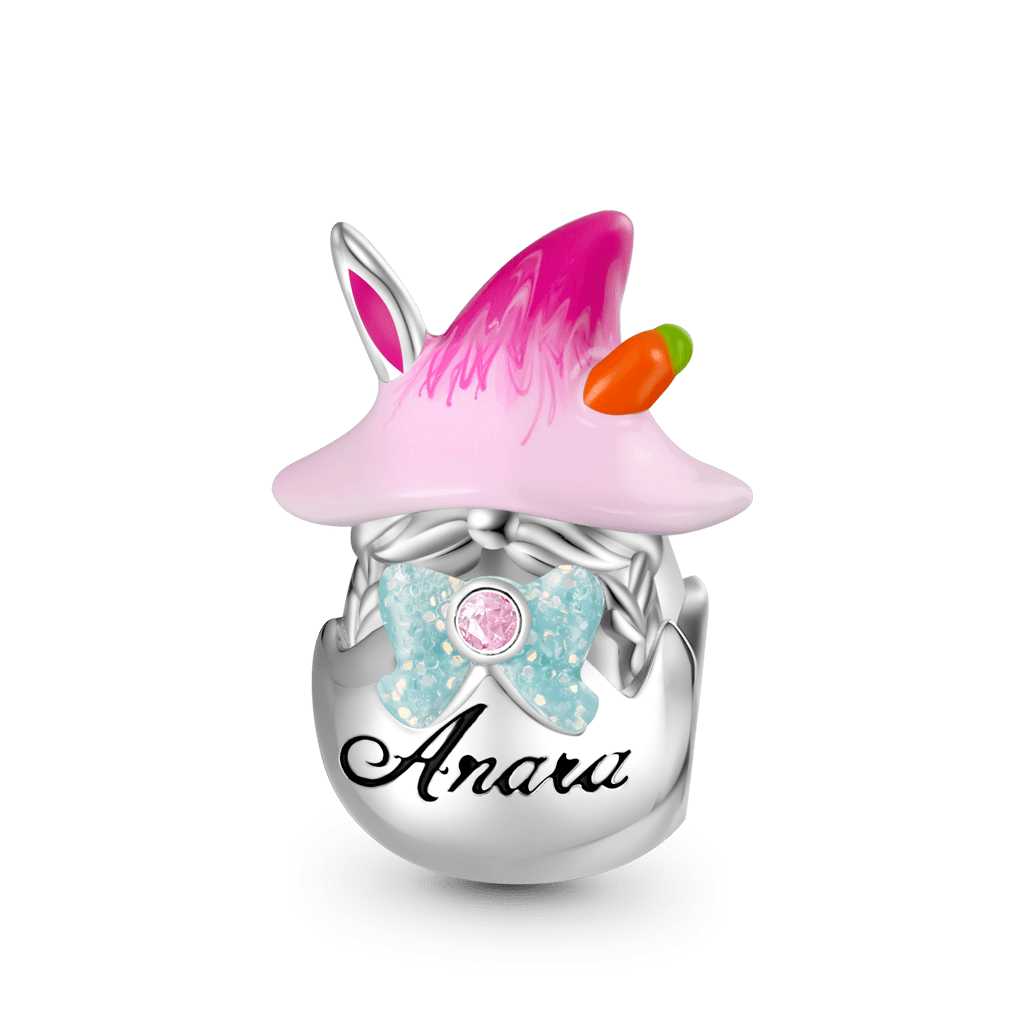Gnoce Bunny Ears Gnome Engravable Easter Egg Charm_1