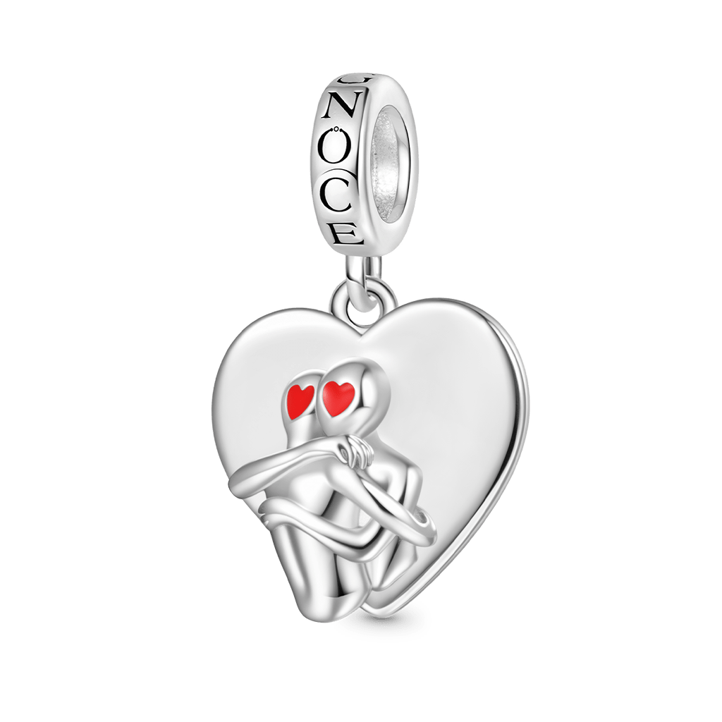 Gnoce 'Self Love' Hugging Heart Pendant Dangle Charm_1
