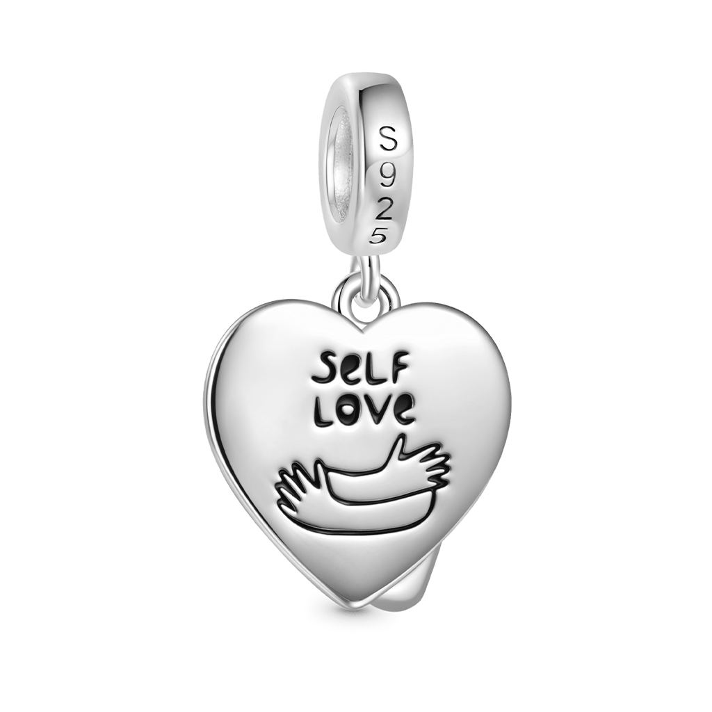 Gnoce 'Self Love' Hugging Heart Pendant Dangle Charm_2