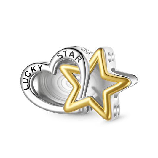 Gnoce Engravable Lucky Star & Heart Charm_1