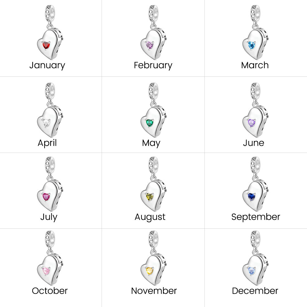 Gnoce Love Multiple Photo Locket Engravable Pendant Dangle Charm_4