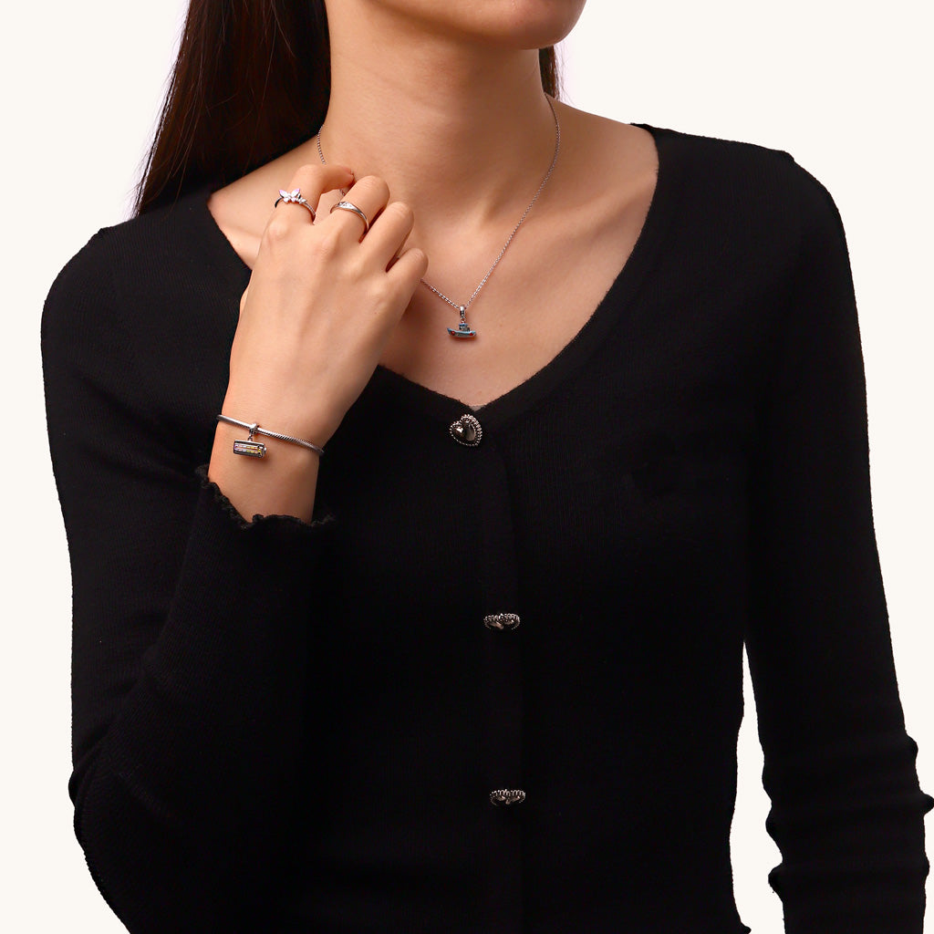 Gnoce Slideable Funny Enamel Seven Mood Pin Pendant Dangle Charm_5