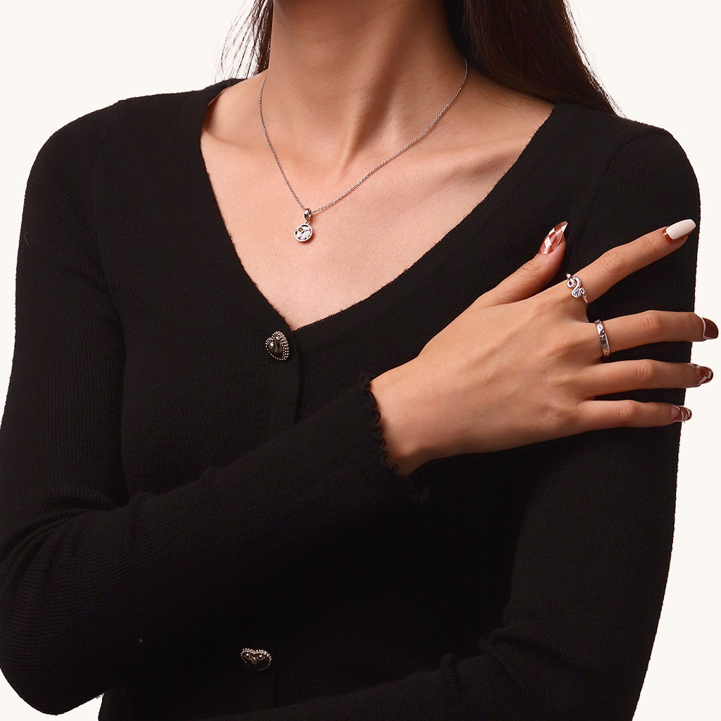 Gnoce A Plate of Dumplings Food Pendant Dangle Charm_4