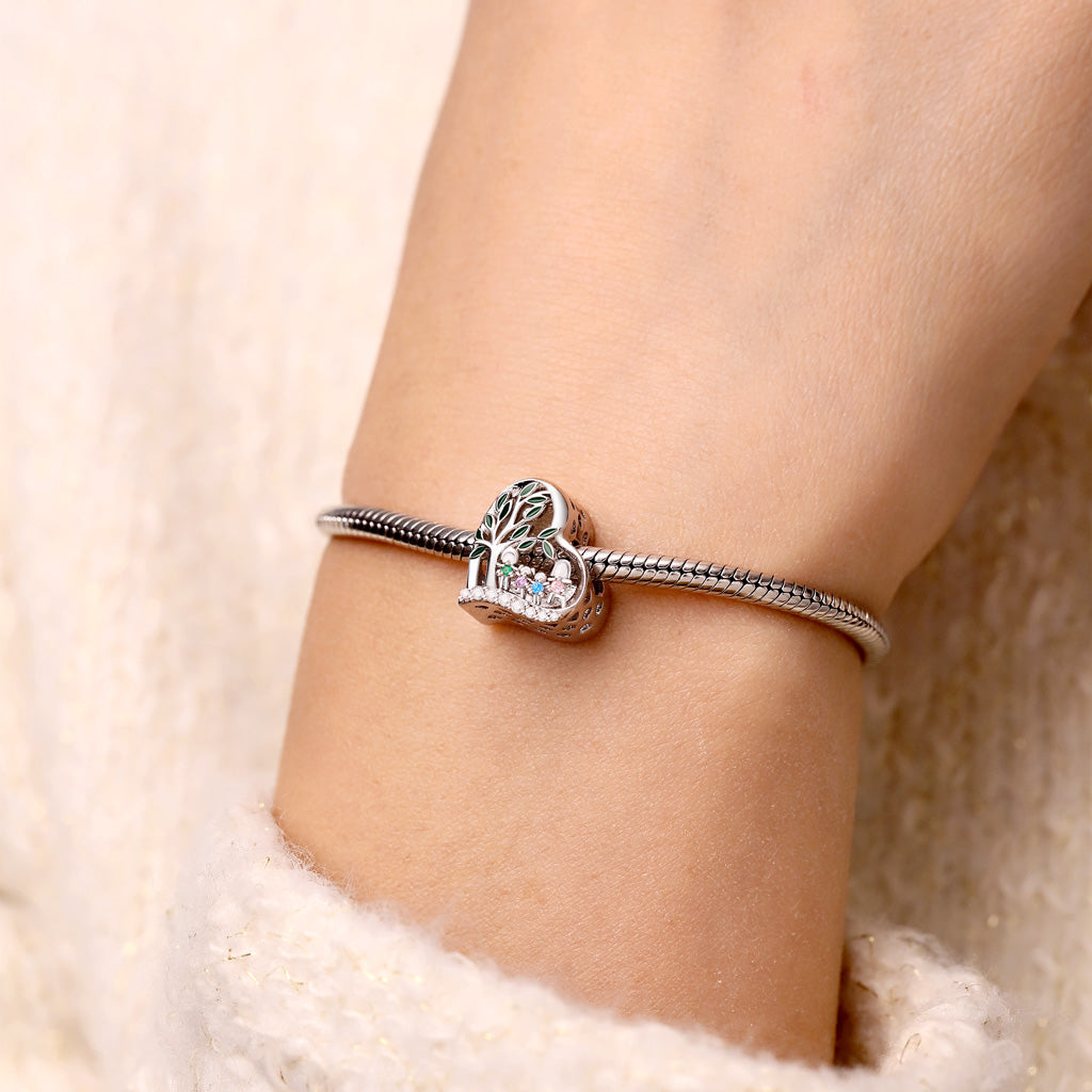 Gnoce Tree of Life Family Birthstone Personalized Photo Charm_4