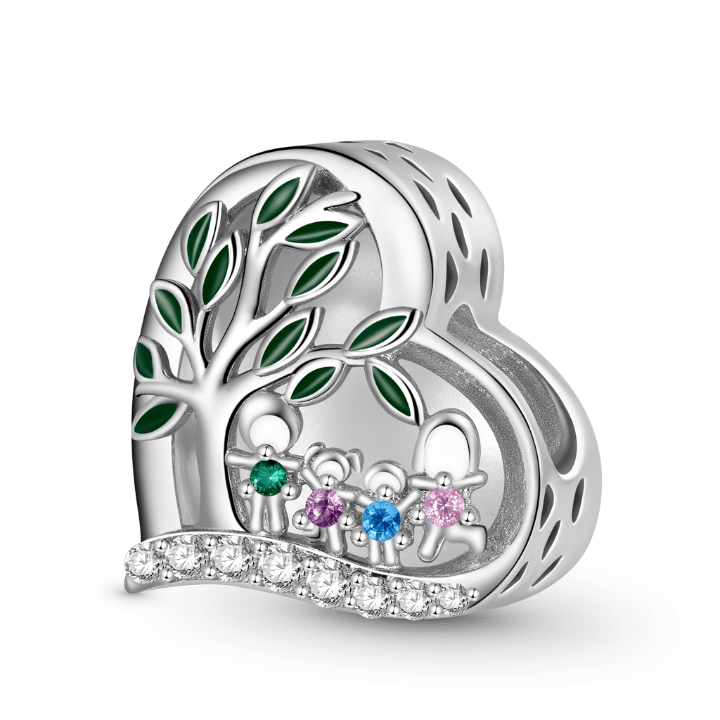 Gnoce Tree of Life Family Birthstone Personalized Photo Charm_2