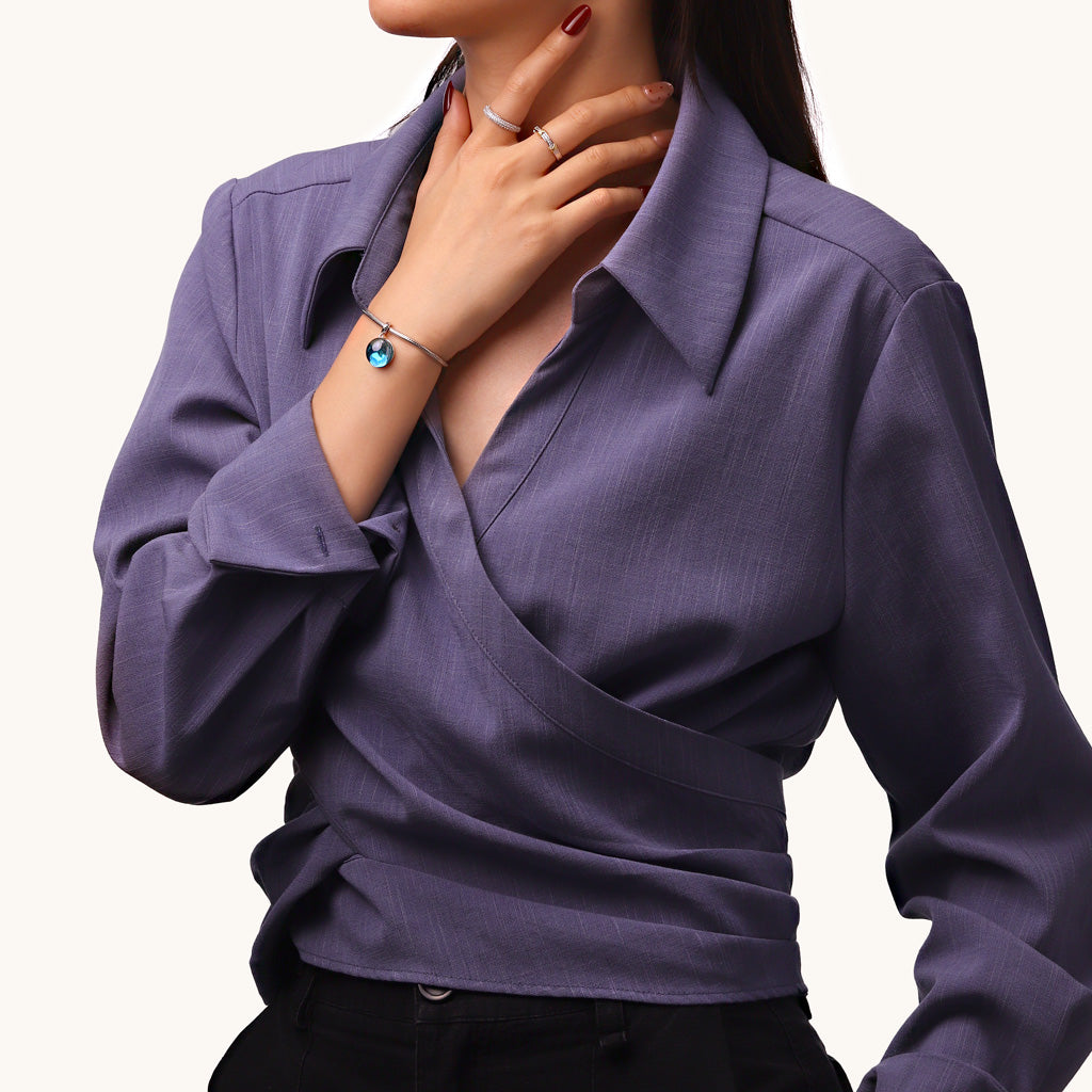 Gnoce Deep Sea Journey - Hammerhead Shark Glass Projection Pendant Dangle Charm_5