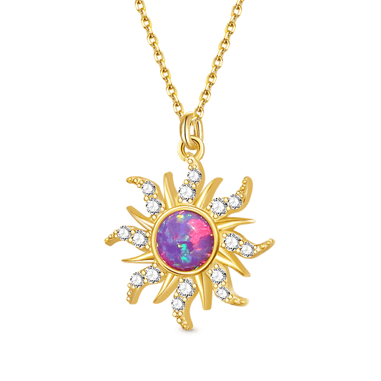 Gnoce Dopamine Golden Sun Opal Necklace_1