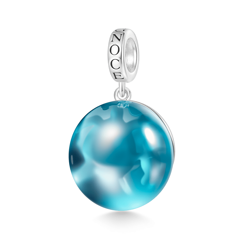 Gnoce Deep Sea Journey - Sea Turtle Glass Projection Pendant Dangle Charm_3