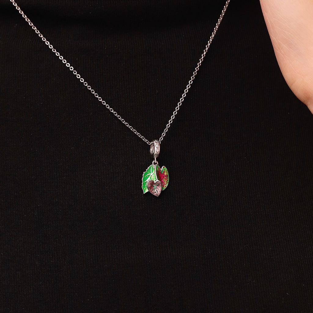 Gnoce Glow-in-the-Dark Begonia Plant Pendant Dangle Charm_7