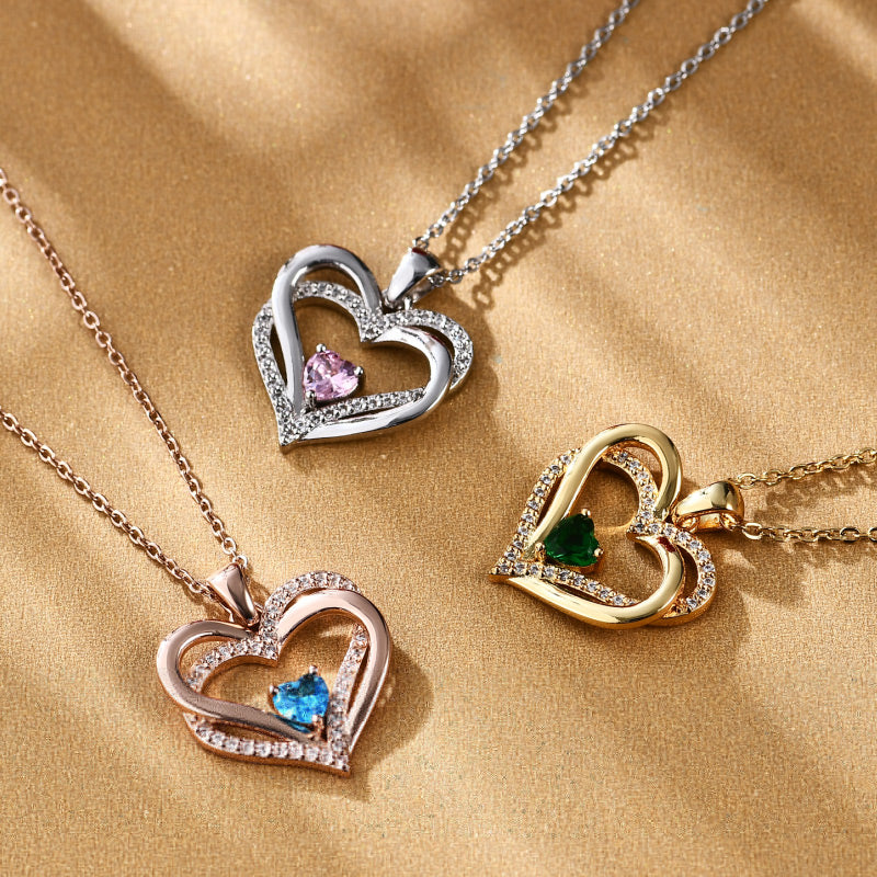 Gnoce Birthstone Heart Necklace_5