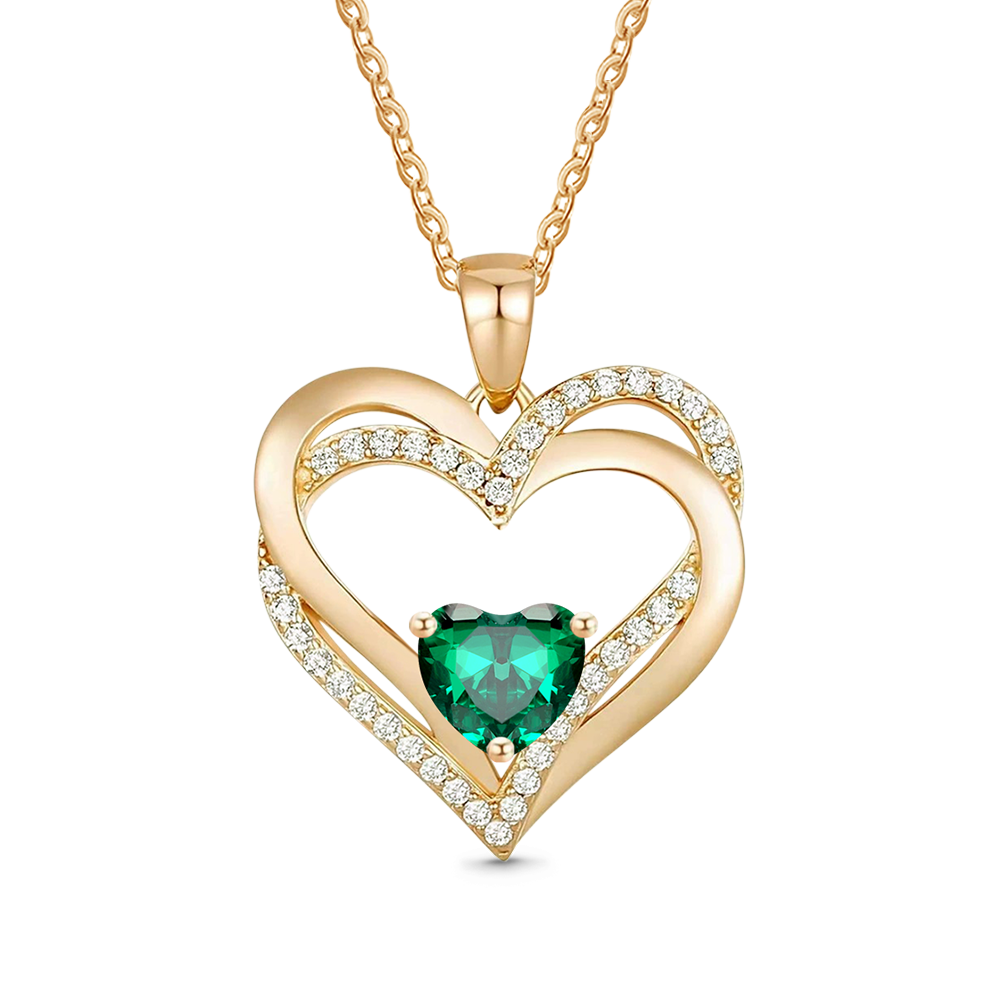 Gnoce Birthstone Heart Necklace_3