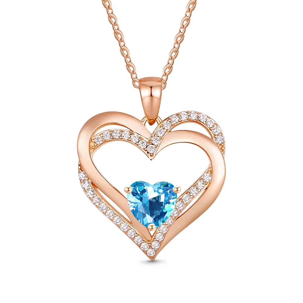 Gnoce Birthstone Heart Necklace_2