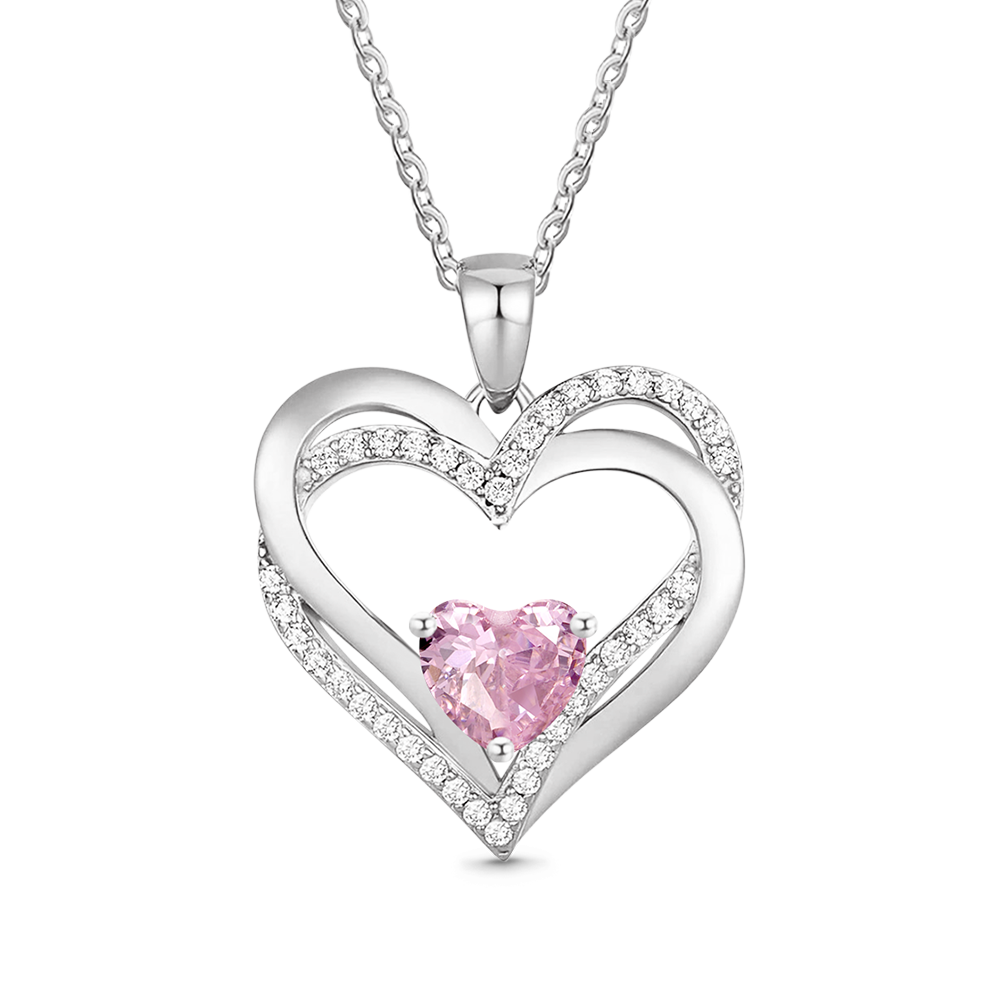 Gnoce Birthstone Heart Necklace_4