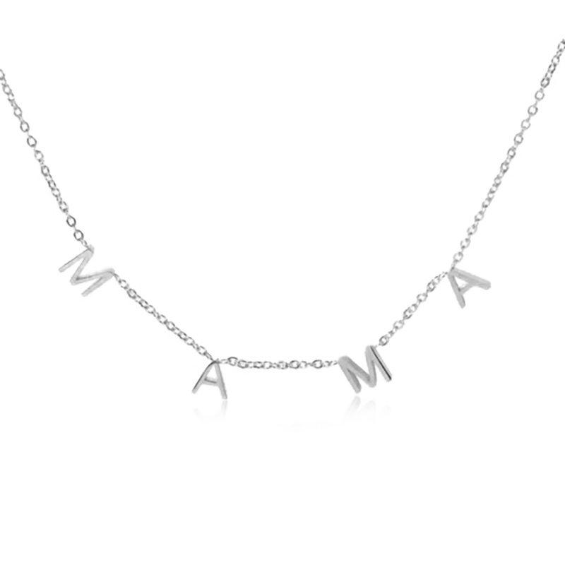 Gnoce MAMA Pave Letter Necklace_4