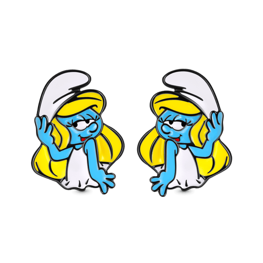 Gnoce Smurfs Stud Earrings x Pretty Smurfette_1