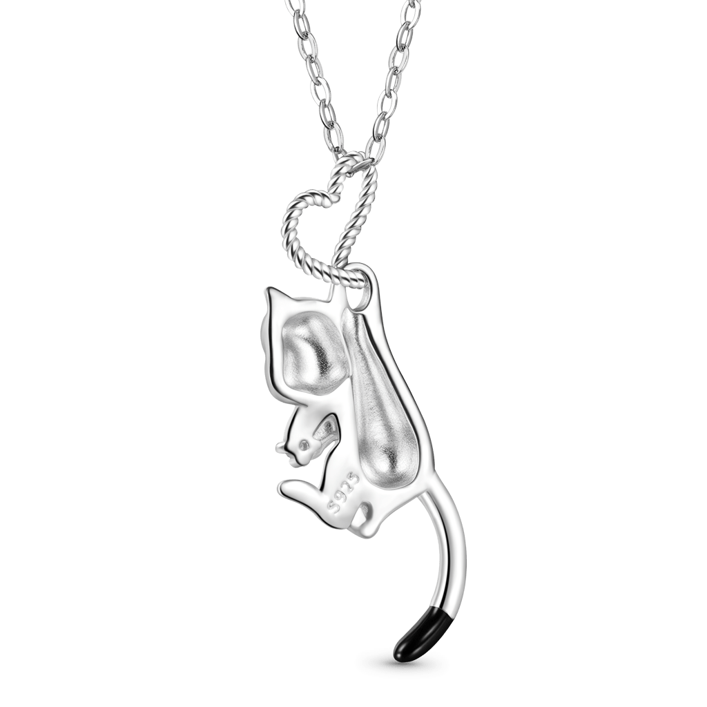 Gnoce Cow Cat Heart Pendant Necklace_2