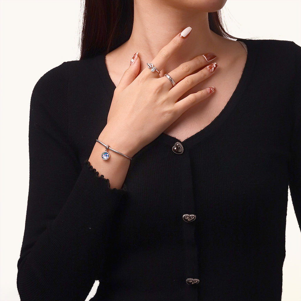 Gnoce Winter Snowflake Photo Engravable Pendant Dangle Charm_2