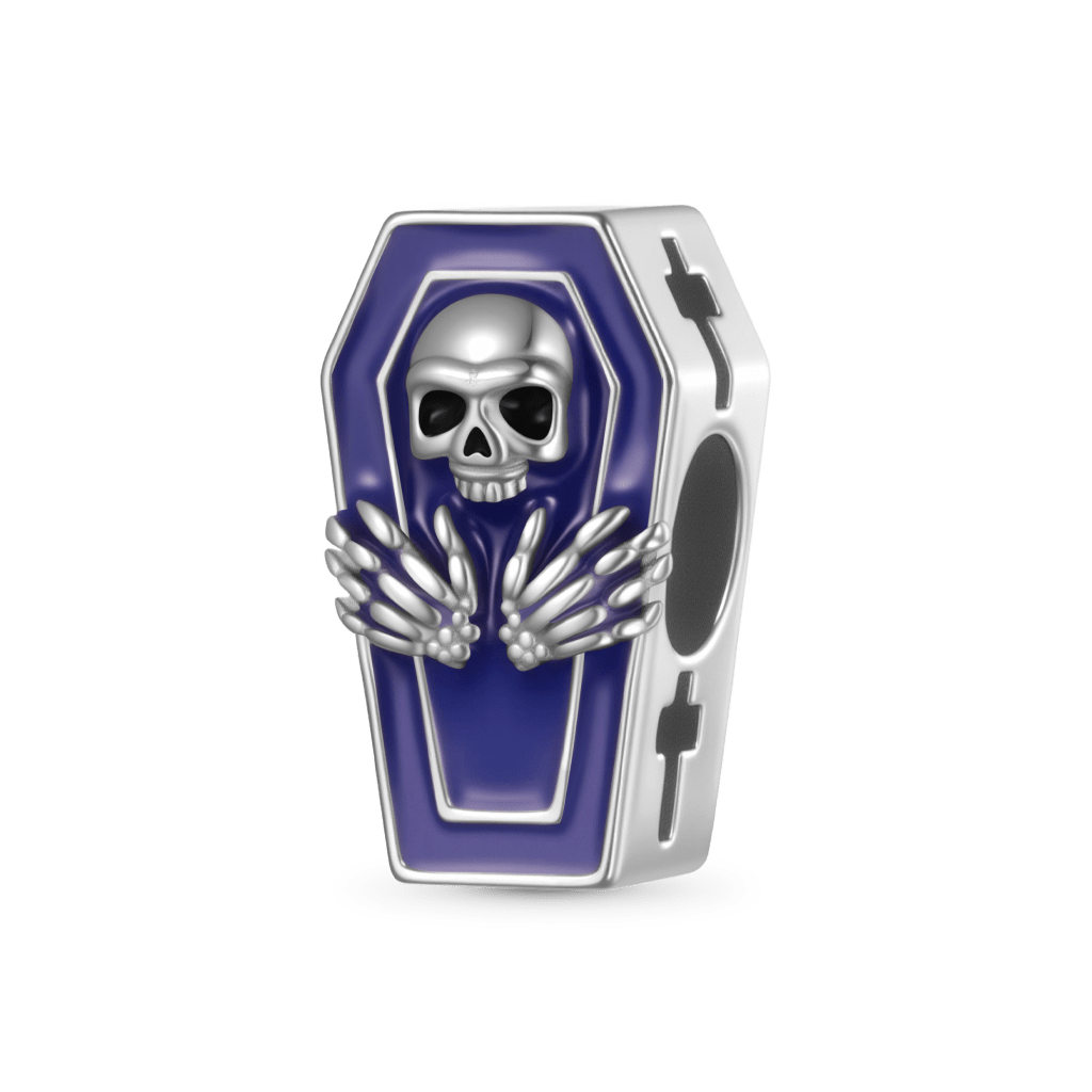 Gnoce Halloween Skull Heated Color-changing Coffin Charm_2