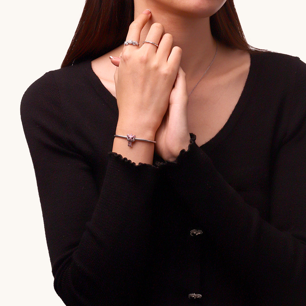 Gnoce Lucky Pink Lion Dance Charm_4