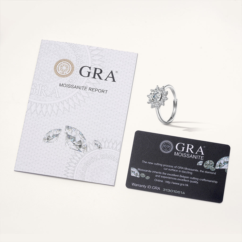 Gnoce Shiny 1ct D Color VVS Moissanite Snowflake Ring_3