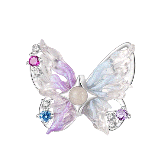 Gnoce Sparkling Colorful Butterfly Glow-in-the-Dark Stopper Charm_1