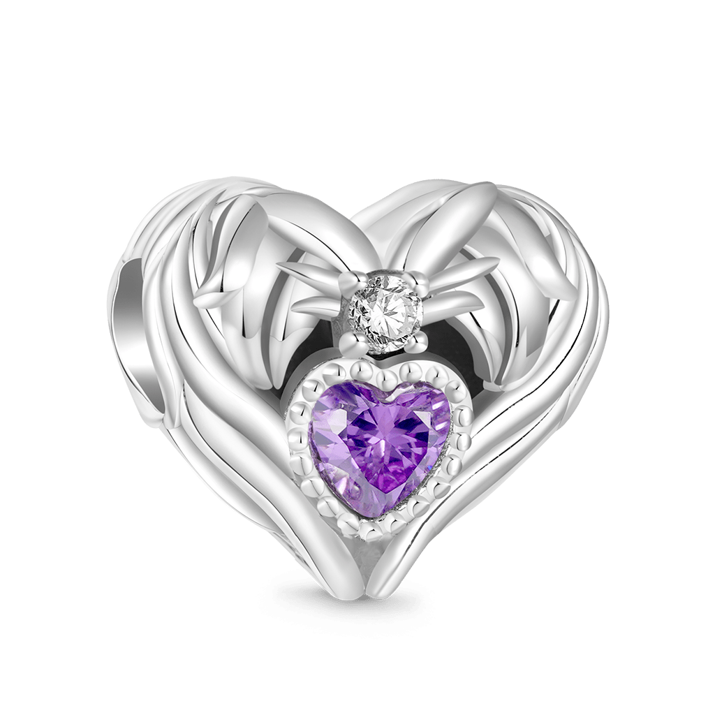 Gnoce Mother's Day Heart Birthstone Charm_3