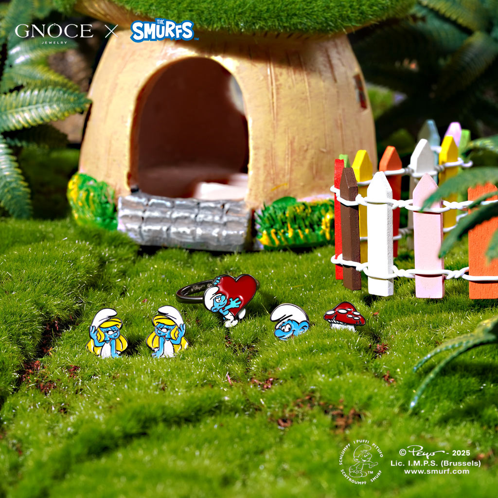 Gnoce Smurfs Stud Earrings x Pretty Smurfette_3