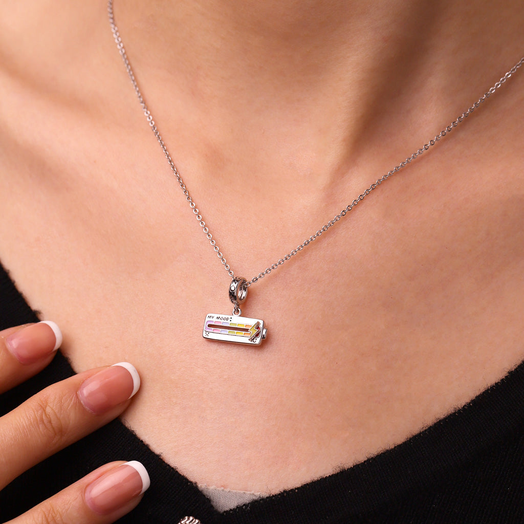 Gnoce Slideable Funny Enamel Seven Mood Pin Pendant Dangle Charm_6