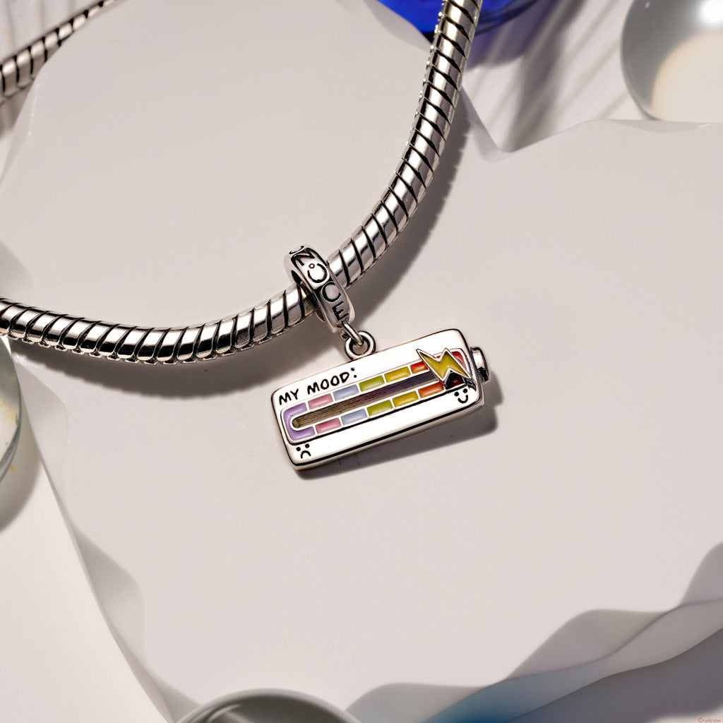 Gnoce Slideable Funny Enamel Seven Mood Pin Pendant Dangle Charm_4