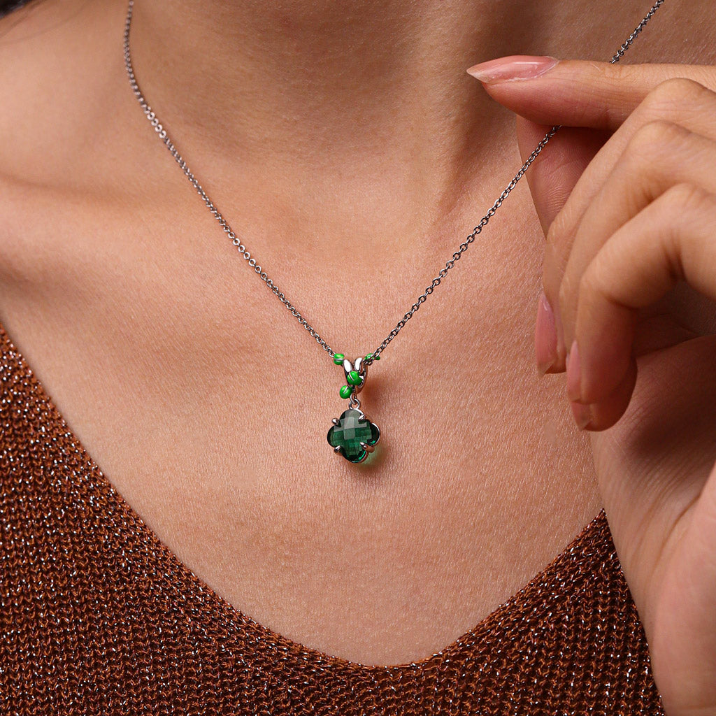 Gnoce Four Leaf Clover Glow-in-the-Dark Green Vine Charm_5